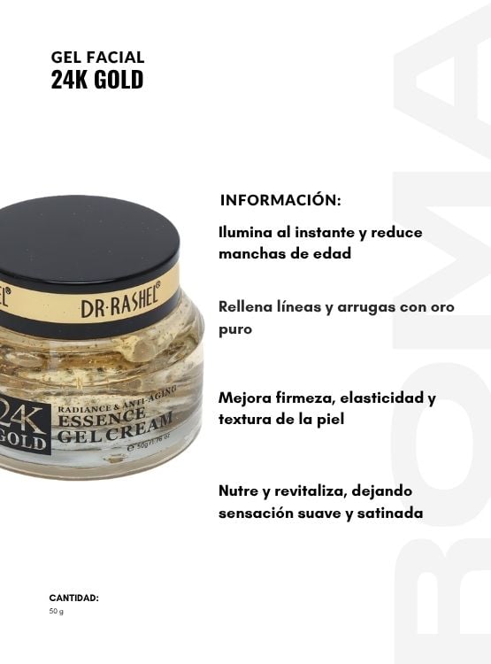 GEL FACIAL 24K GOLD 50G DR RASHEL - 2