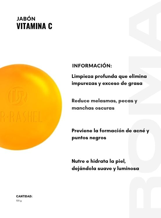 PACK 3 JABÓN VITAMINA C 100G DR RASHEL - 2