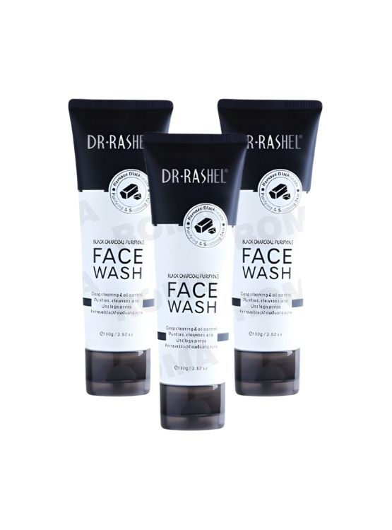 PACK 3 LIMPIADOR FACIAL CARBÓN ACTIVADO 100G DR RASHEL - 1