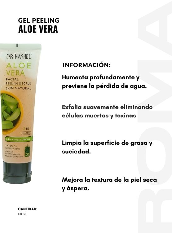 PACK 3 GEL PEELING ALOE VERA 100ML DR RASHEL - 2