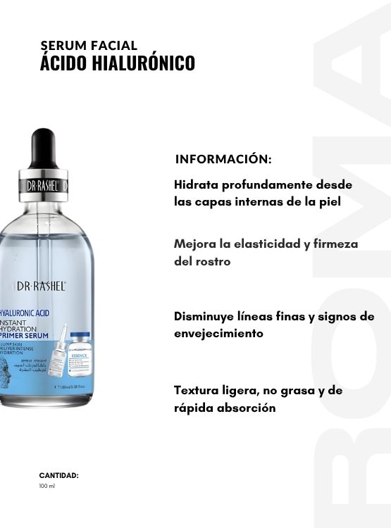 SERUM FACIAL ÁCIDO HIALURÓNICO 100ML DR RASHEL - 2