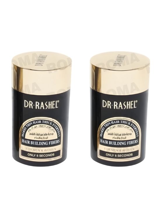PACK 2 POLVO DE FIBRAS CAPILARES NEGRO 22G DR RASHEL - 1