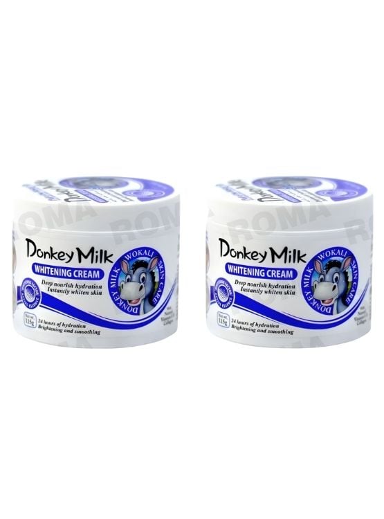 PACK 2 CREMA ACLARANTE FACIAL DONKEY MILK 115 G WOKALI - 1