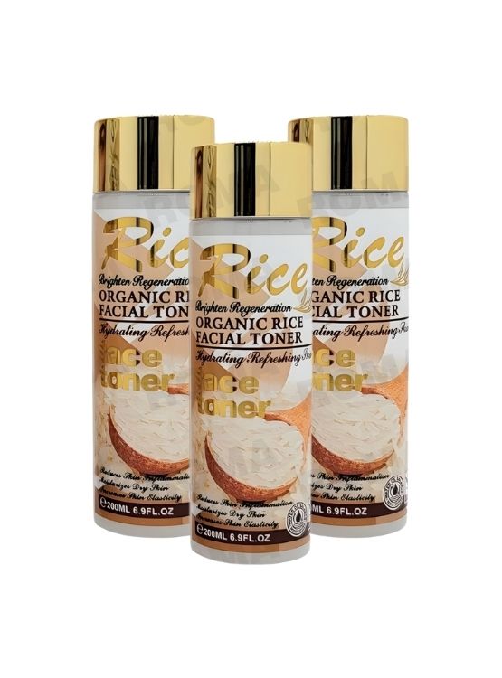 PACK 3 TÓNICO FACIAL EN GEL ARROZ 200ML WOKALI - 1