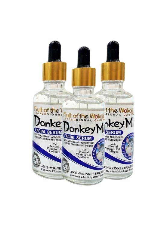 PACK 3 SERUM FACIAL DONKEY MILK 50ML WOKALI - 1