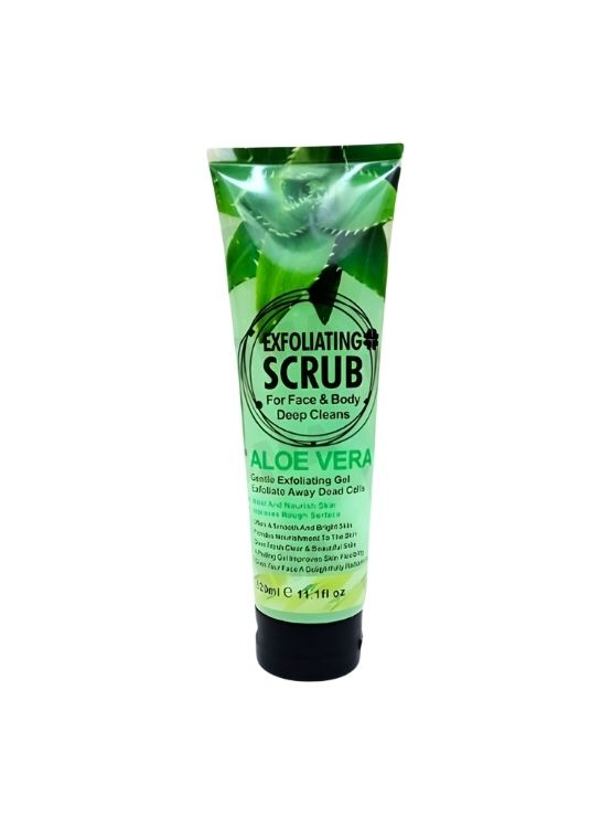 EXFOLIANTE FACIAL Y CORPORAL ALOE VERA 320ML WOKALI - 1