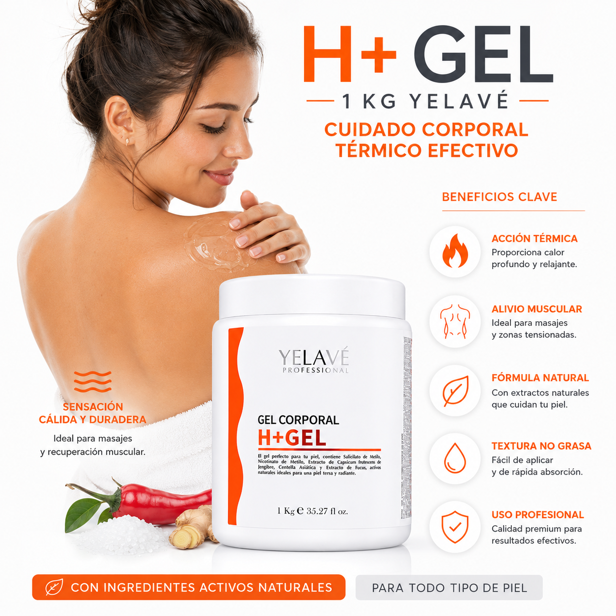 H+ GEL 1 KG YELAVÉ - 2