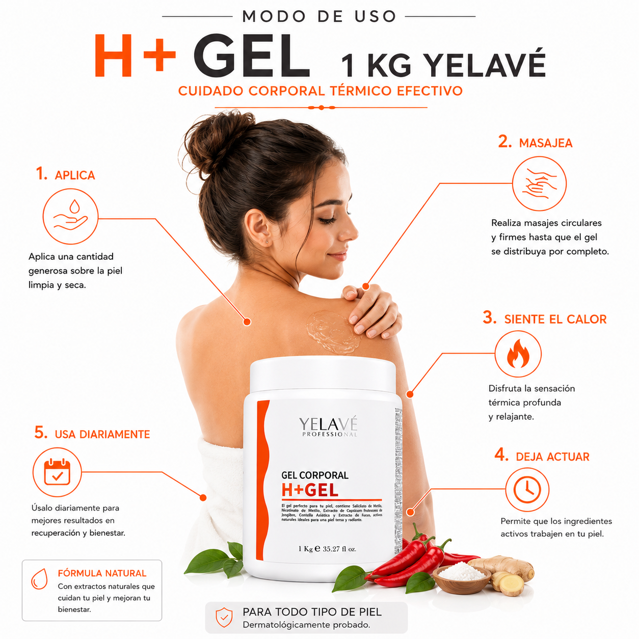 H+ GEL 1 KG YELAVÉ - 3