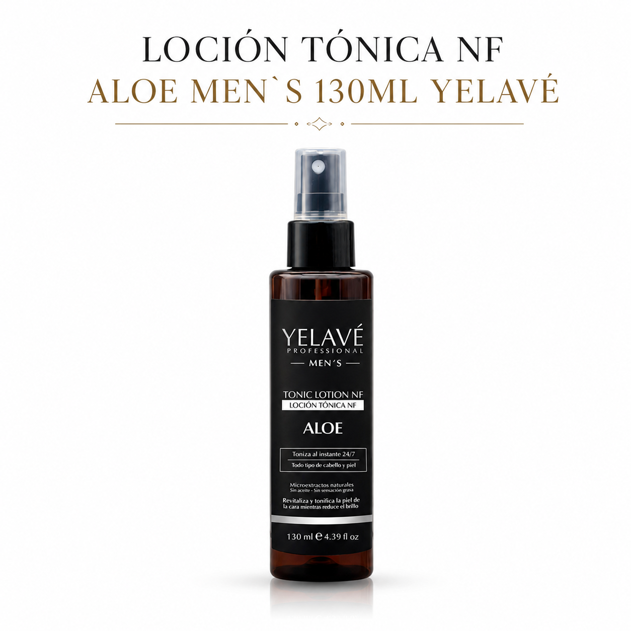LOCIÓN TÓNICA NF ALOE MEN`S 130ML YELAVÉ - 1