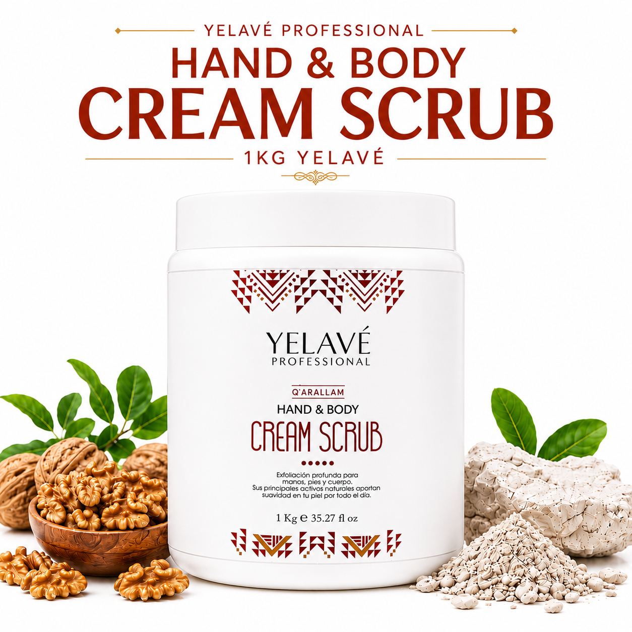 HAND Y BODY CREMA SCRUB 1KG YELAVÉ - 1