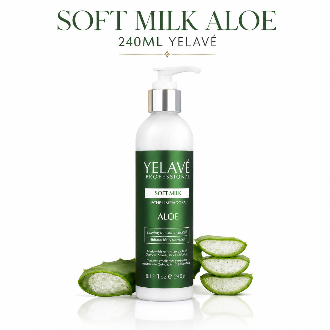 SOFT MILK ALOE 240ML YELAVÉ - 1