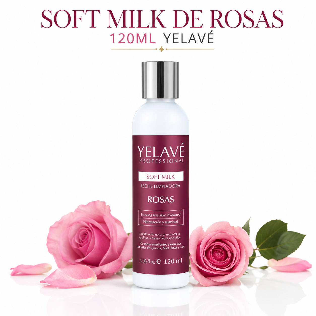 SOFT MILK DE ROSAS 120ML YELAVÉ - 1