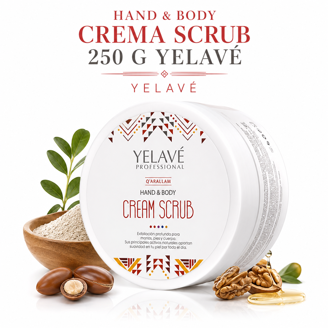 HAND Y BODY CREMA SCRUB 250 G YELAVÉ - 1