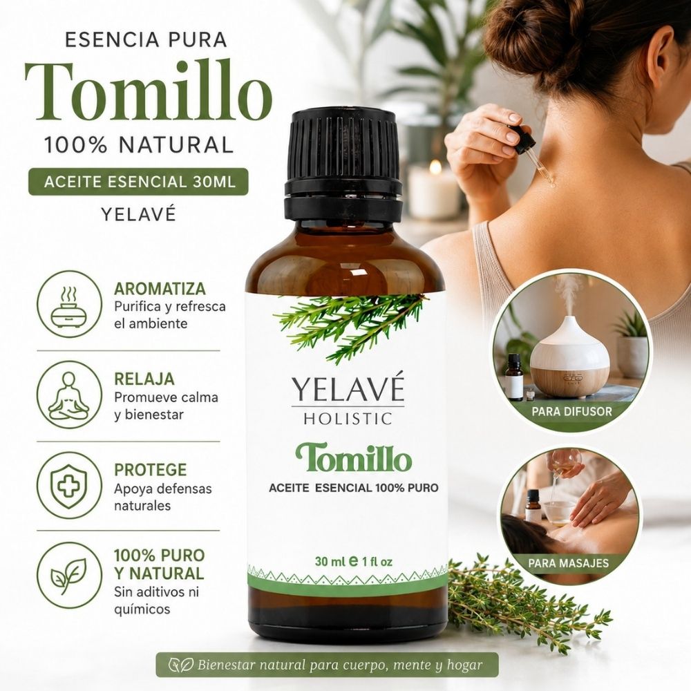 ACEITE ESENCIAL TOMILLO 30ML YELAVÉ - 2