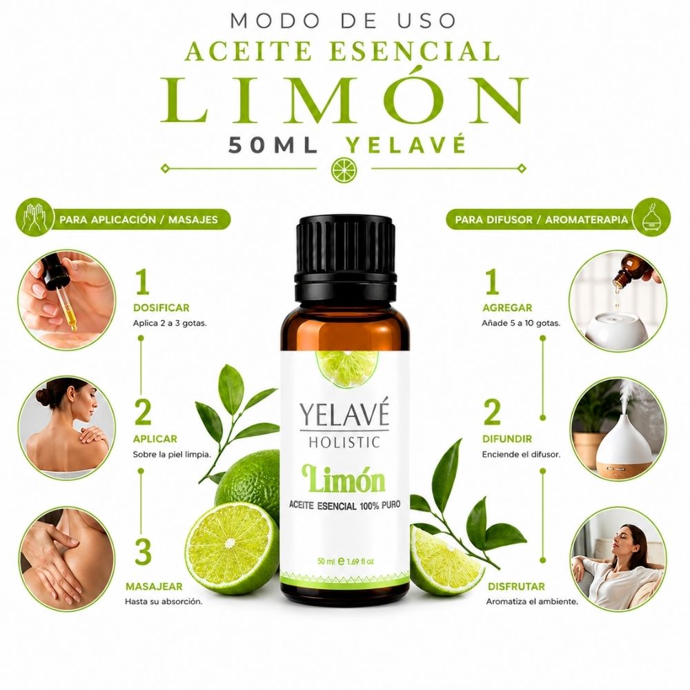 ACEITE ESENCIAL LIMÓN 50ML YELAVÉ - 3