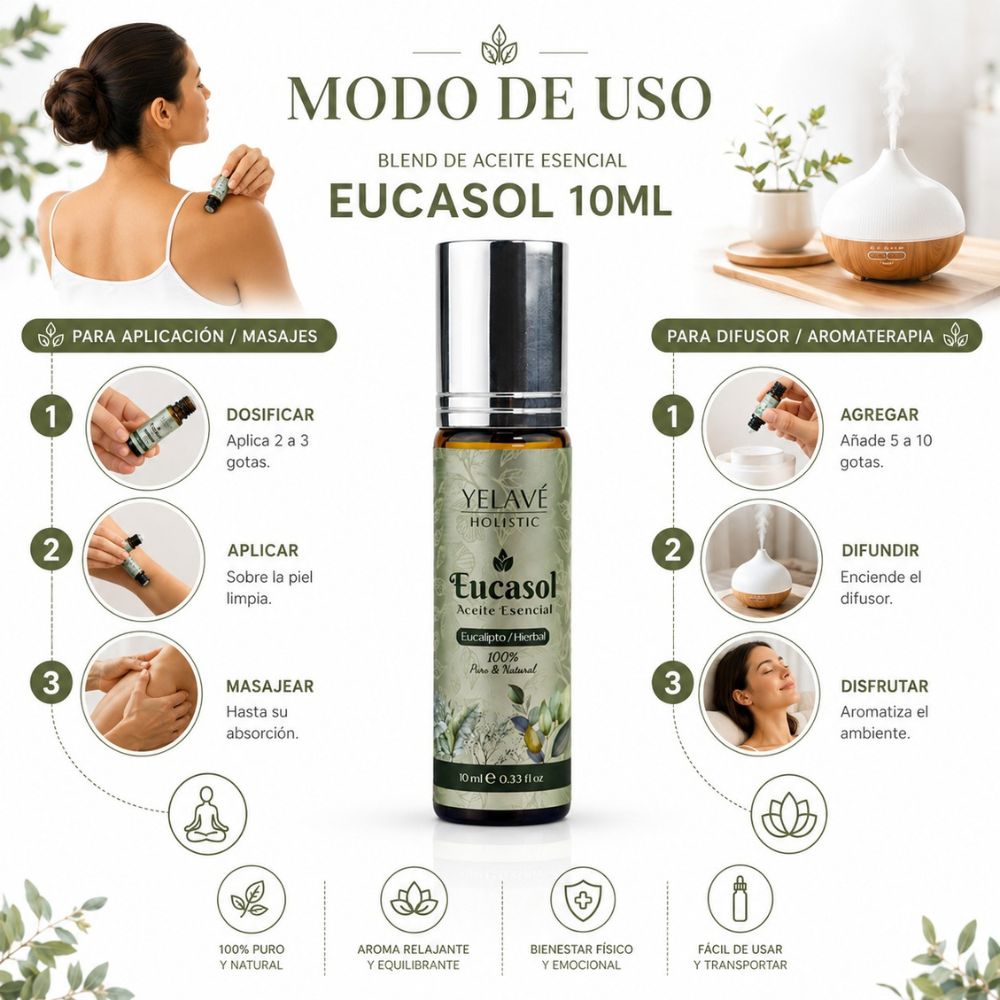 BLEND DE ACEITE ESENCAIL EUCASOL 10ML YELAVÉ - 3