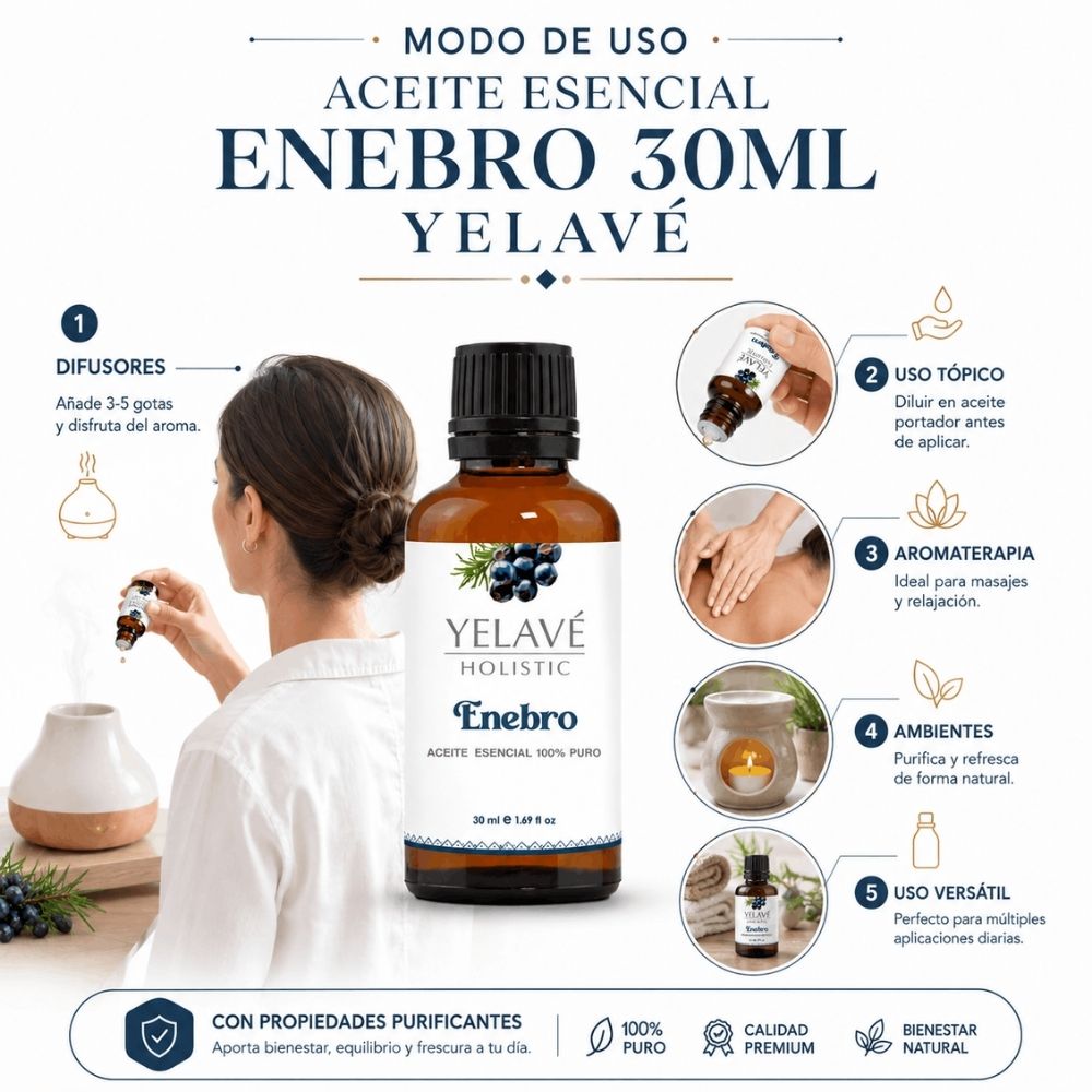 ACEITE ESENCIAL ENEBRO 30ML YELAVÉ - 3