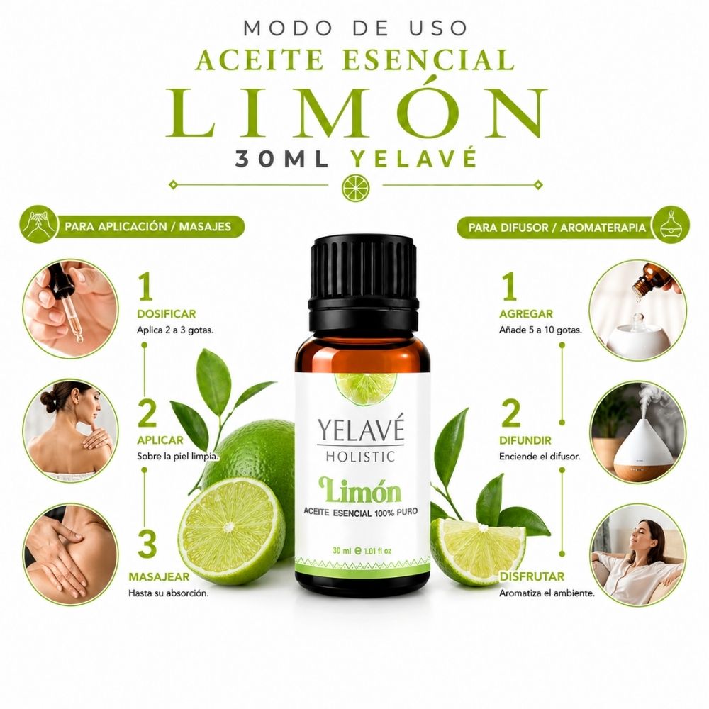 ACEITE ESENCIAL LIMÓN 30ML YELAVÉ - 3