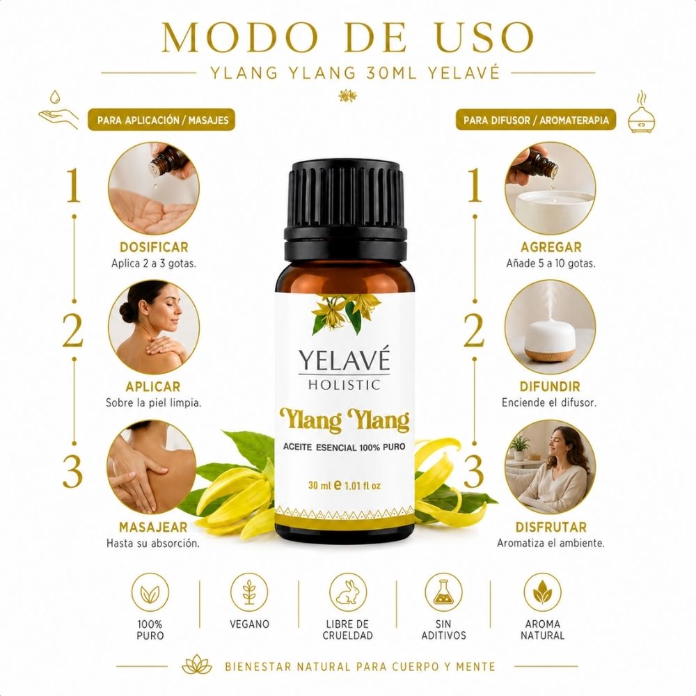 ACEITE ESENCIAL YLANG YLANG 30ML YELAVÉ - 3