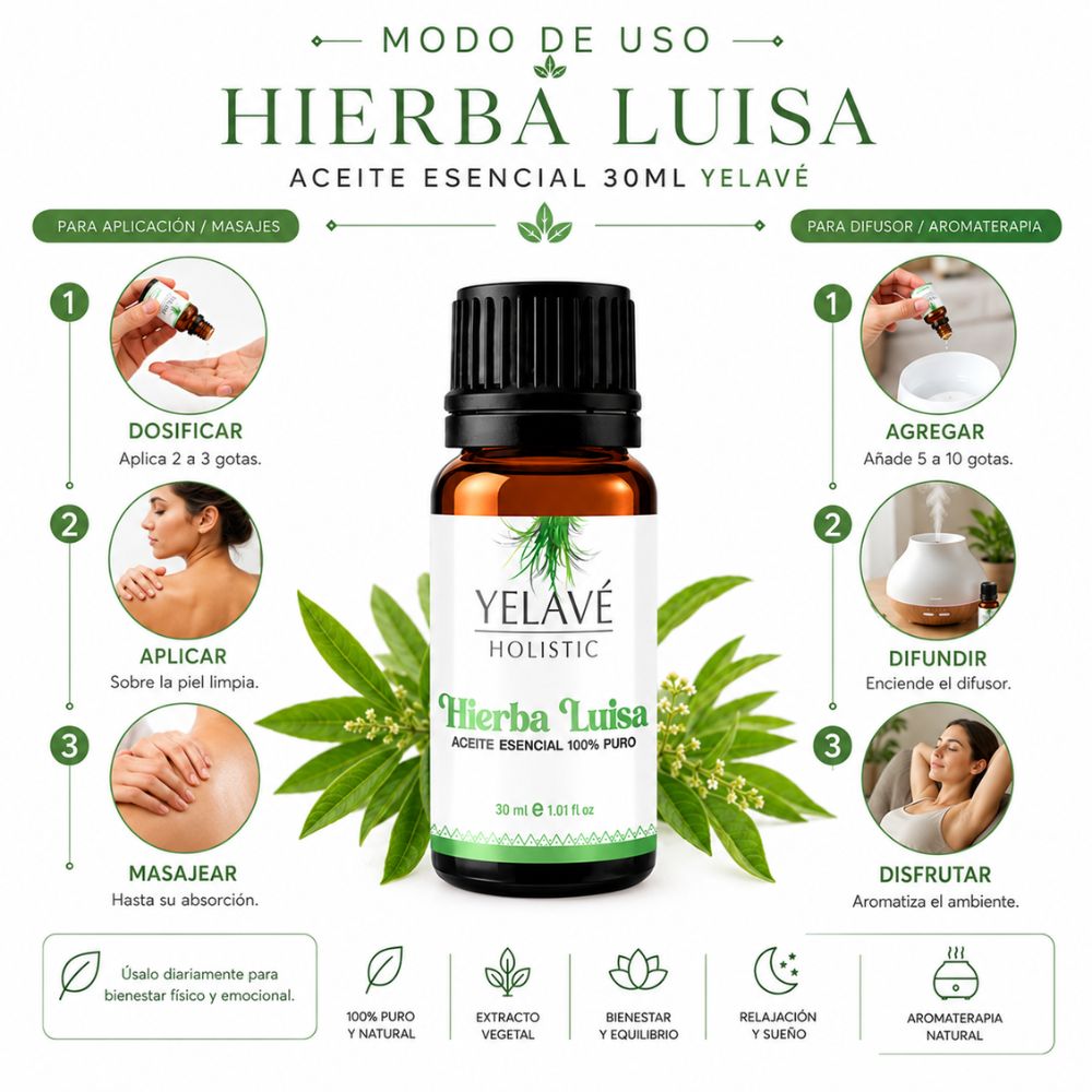 ACEITE ESENCIAL HIERBA LUISA 30ML YELAVÉ - 3