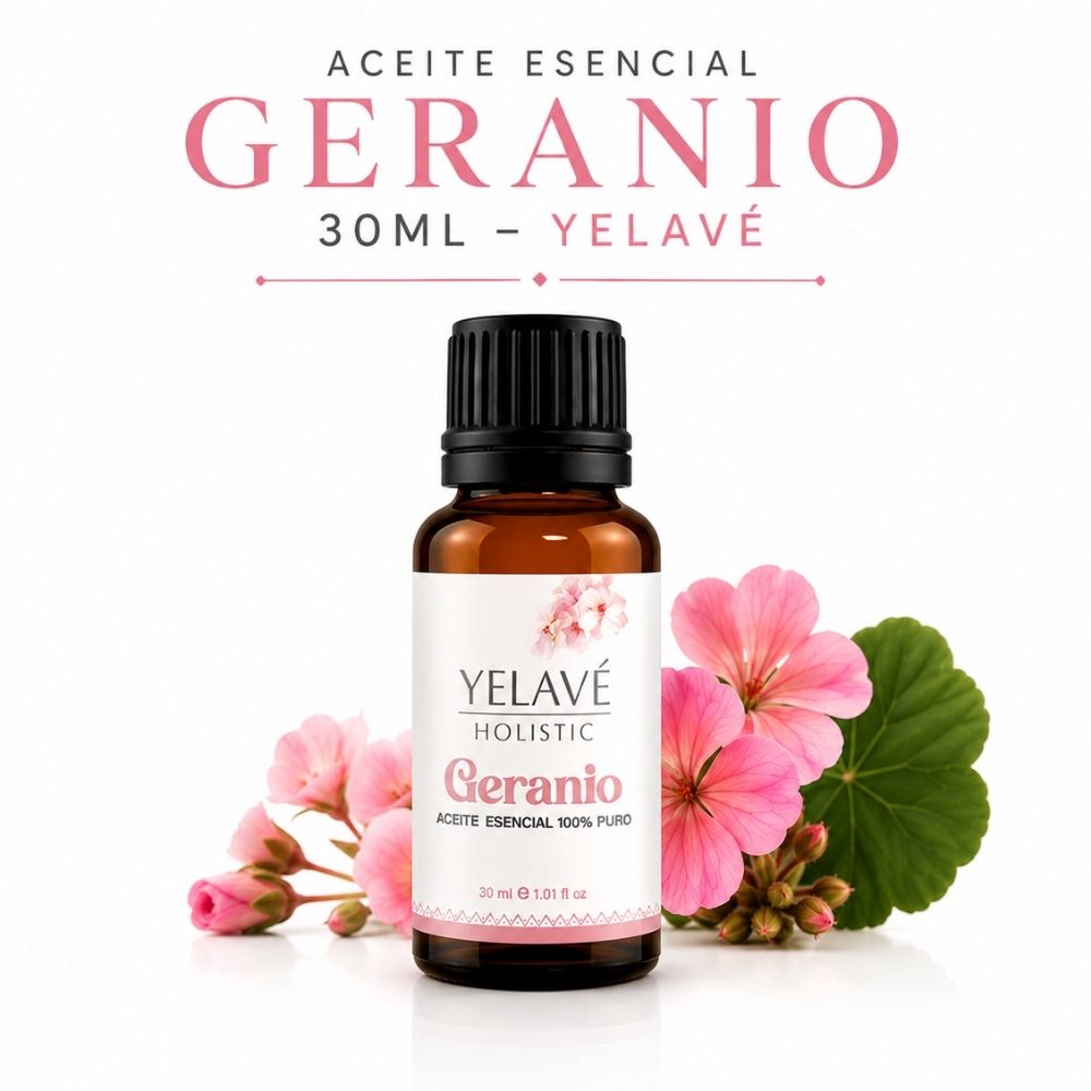 ACEITE ESENCIAL GERANIO 30ML YELAVÉ - 1