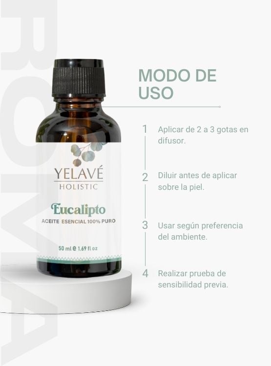ACEITE ESENCIAL EUCALIPTO 50ML YELAVÉ - 3