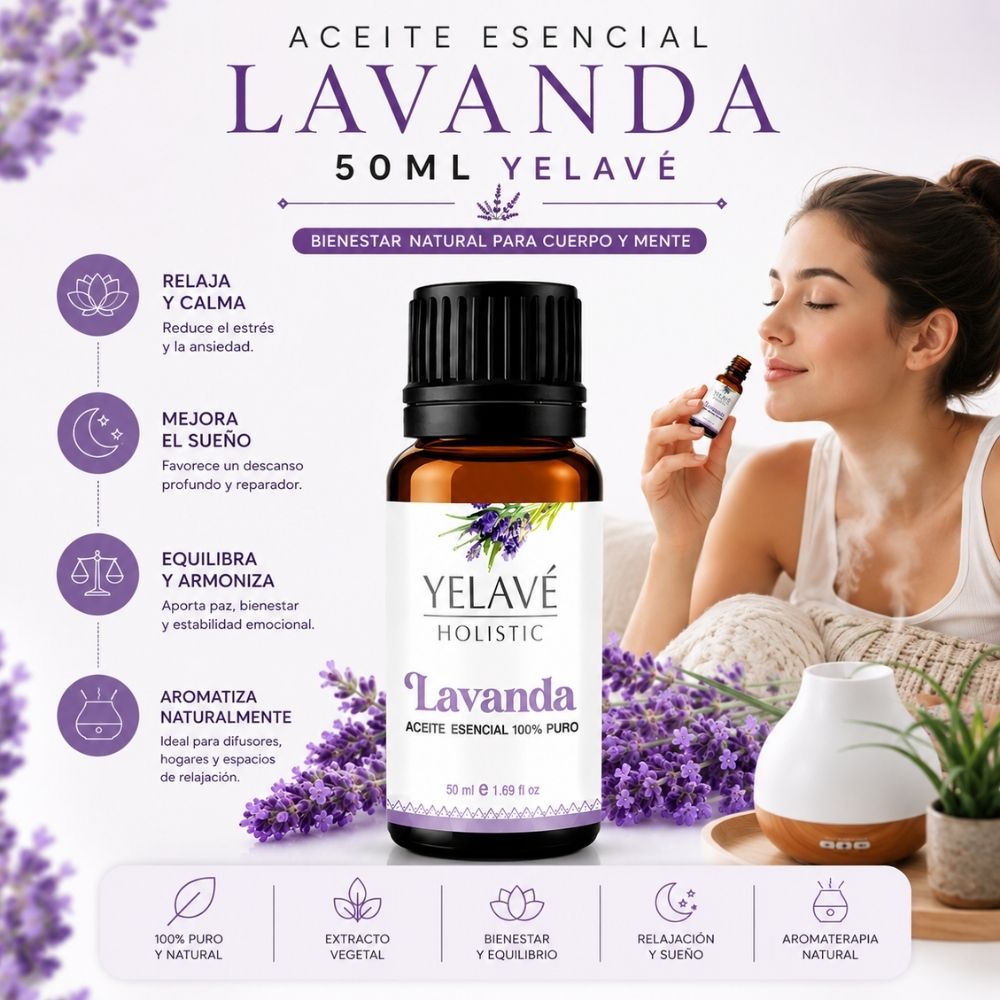 ACEITE ESENCIAL LAVANDA 50ML YELAVÉ - 2