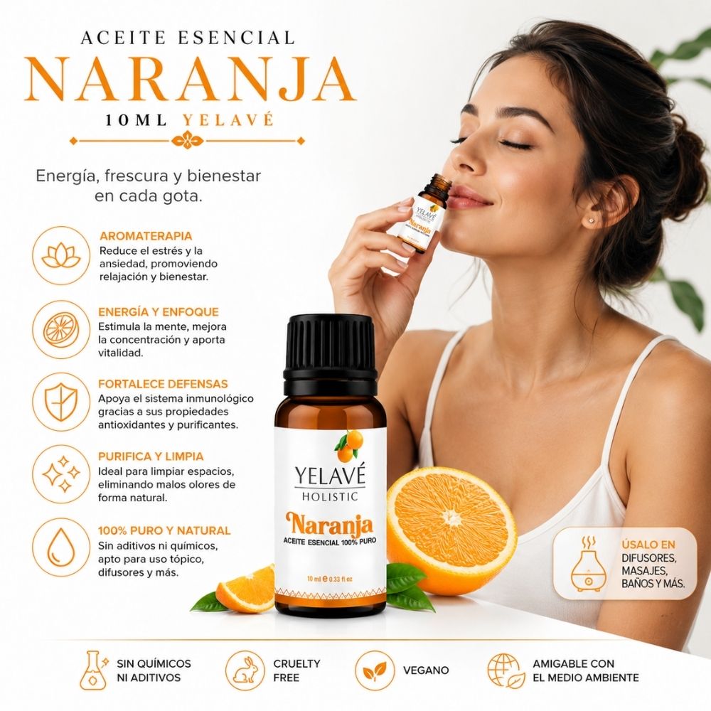 ACEITE ESENCIAL NARANJA 10ML YELAVÉ - 2
