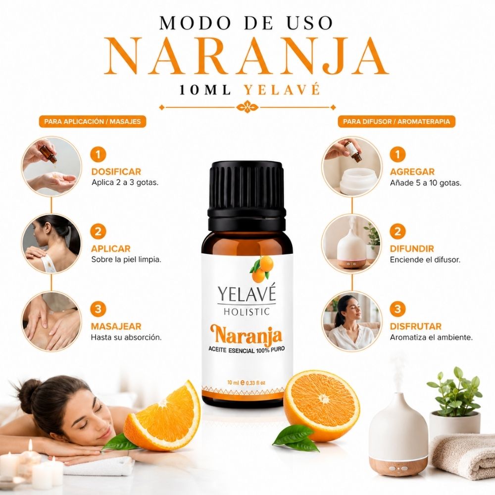 ACEITE ESENCIAL NARANJA 10ML YELAVÉ - 3