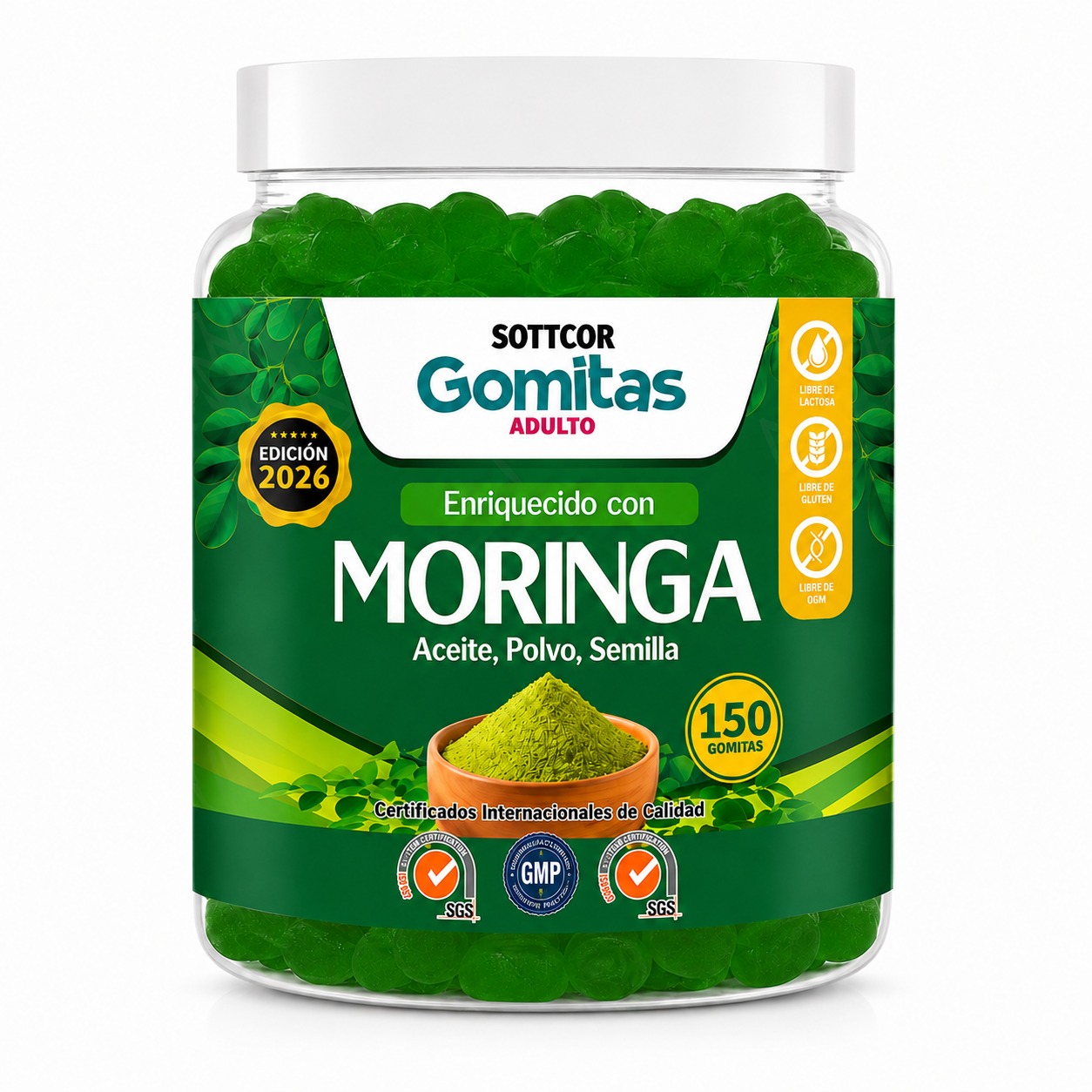 GOMITAS DE MORINGA PARA ADULTOS 150 GOMITAS SOTTCOR LABS - 1