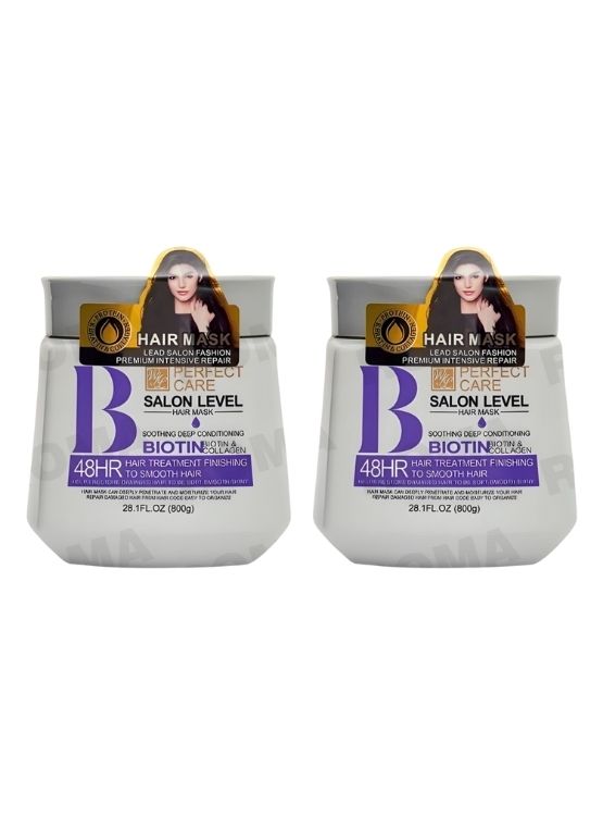 PACK 2 TRATAMIENTO BIOTINA Y COLÁGENO 800G PERFECT CARE - 1