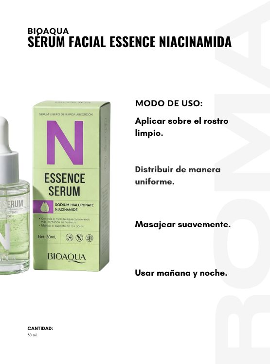 PACK 3 SÉRUM FACIAL ESSENCE NIACINAMIDA 30ML BIOAQUA - 3