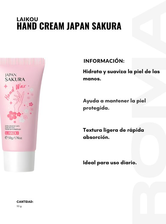 HAND CREAM JAPAN SAKURA 50G LAIKOU - 2