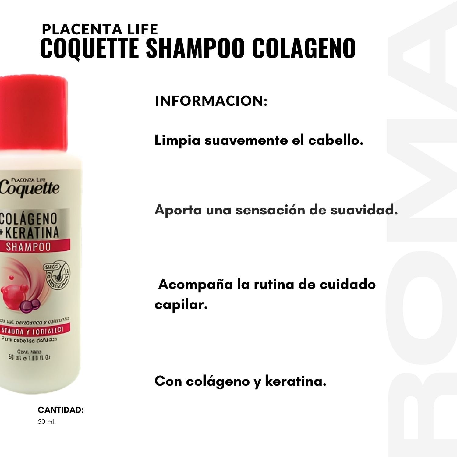 COQUETTE SHAMPOO COLAGENO 50ML PLACENTA LIFE - 2