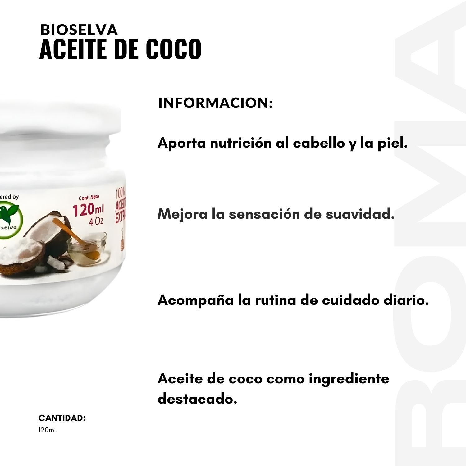ACEITE DE COCO 120ML BIOSELVA - 2