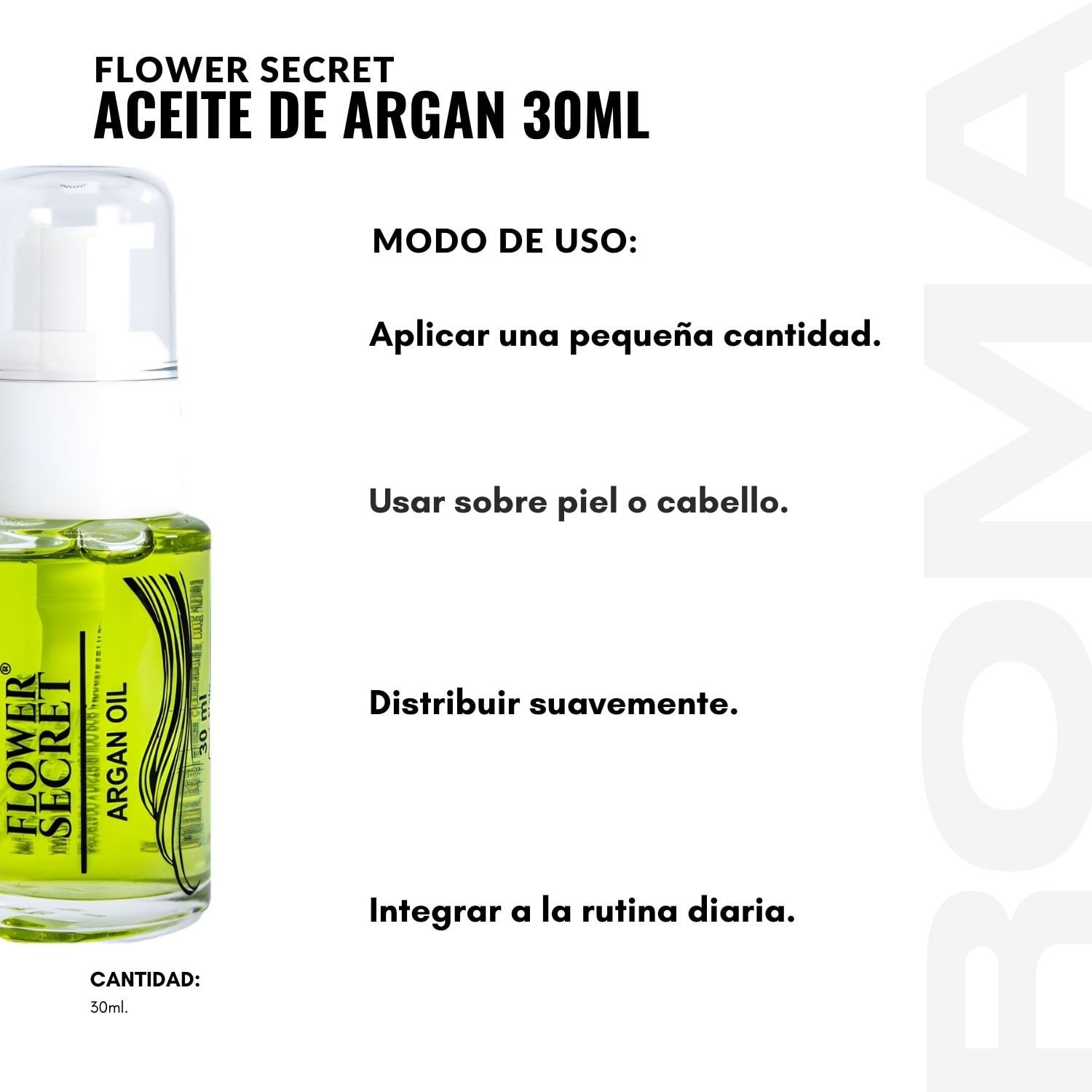 PACK 2 ACEITE DE ARGAN 30ML FLOWER SECRET - 3
