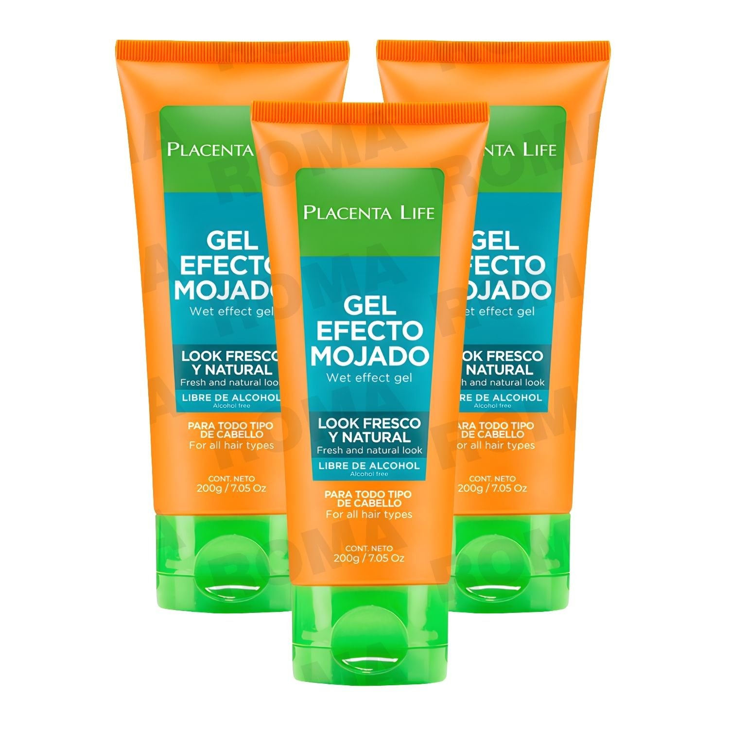 PACK 3 GEL EFECTO MOJADO 200ML PLACENTA LIFE - 1