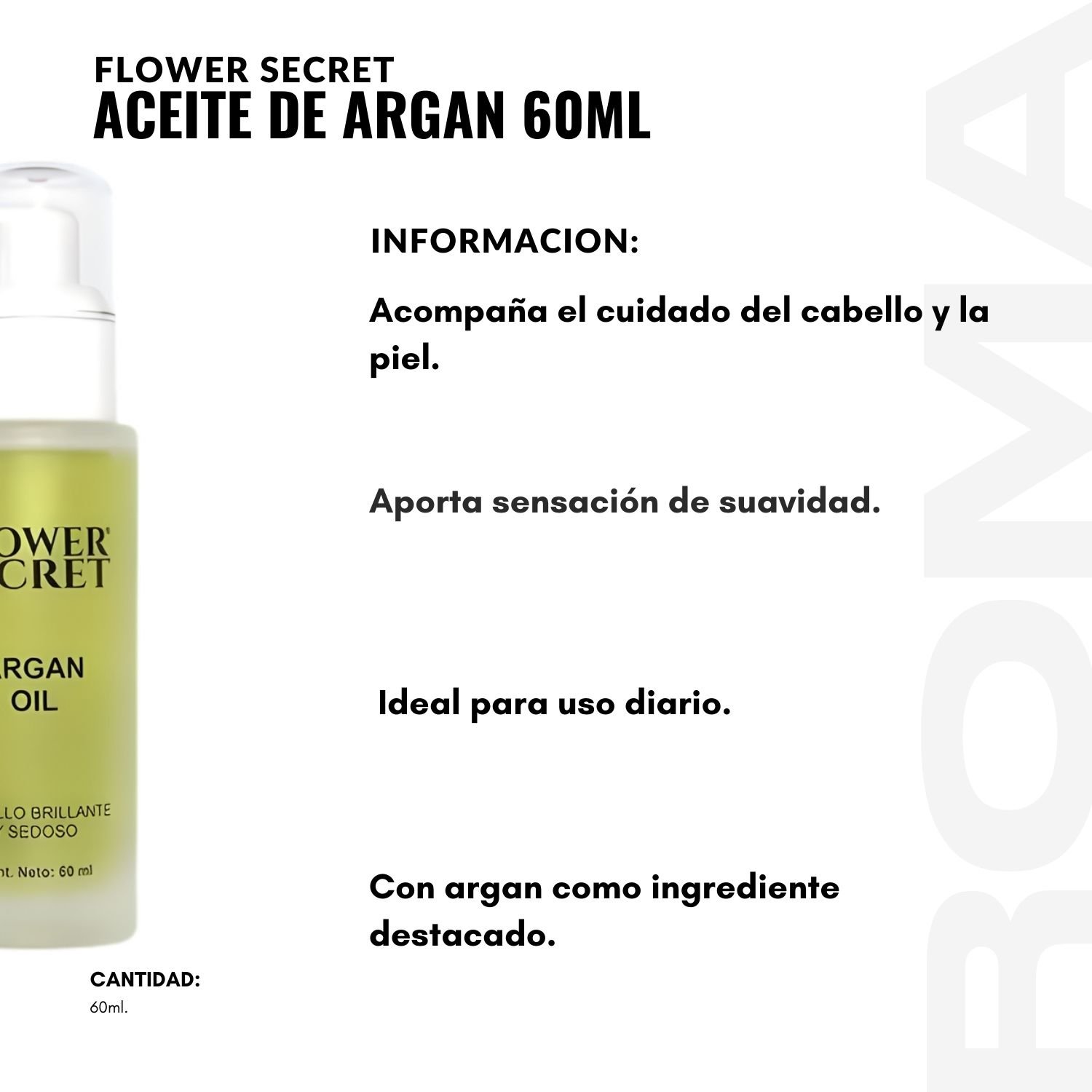 PACK 2 ACEITE DE ARGAN 60ML FLOWER SECRET - 2