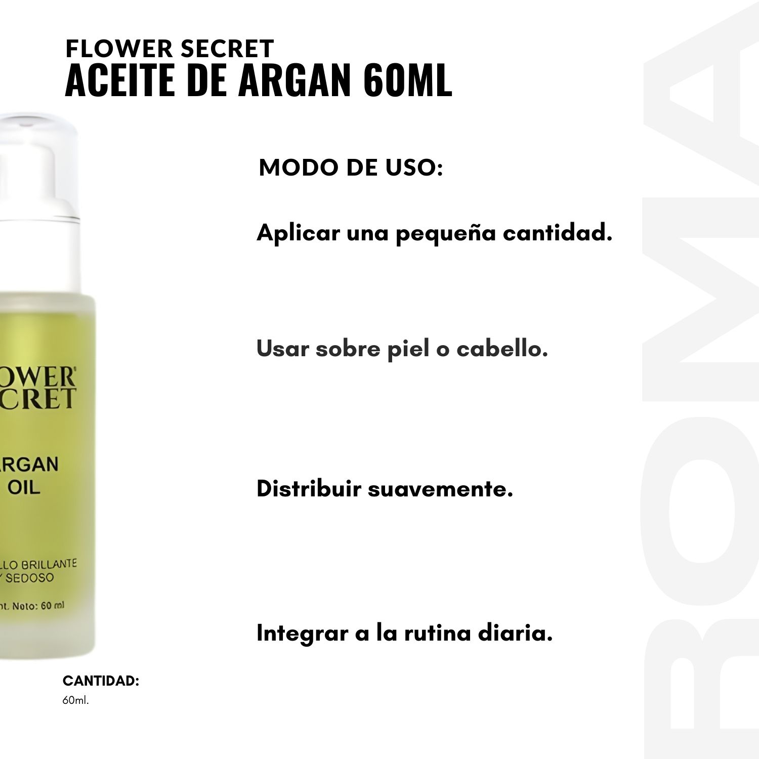 PACK 2 ACEITE DE ARGAN 60ML FLOWER SECRET - 3