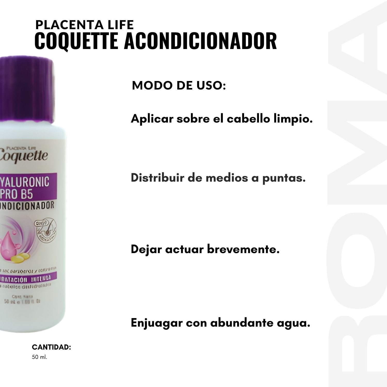 PACK 3 COQUETTE ACONDICIONADOR HYALURONIC 50ML PLACENTA LIFE - 3