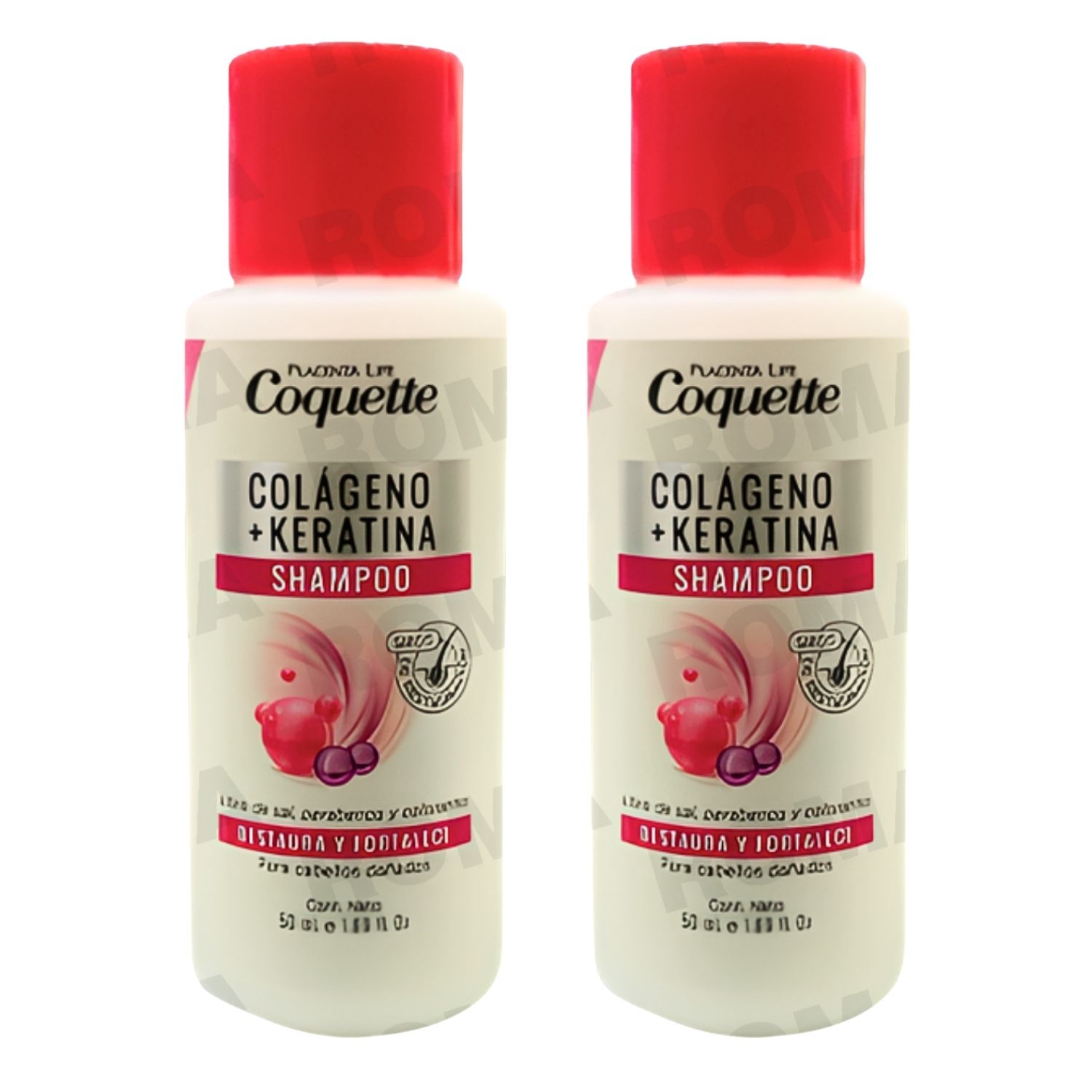 PACK 2 COQUETTE SHAMPOO COLAGENO 50ML PLACENTA LIFE - 1