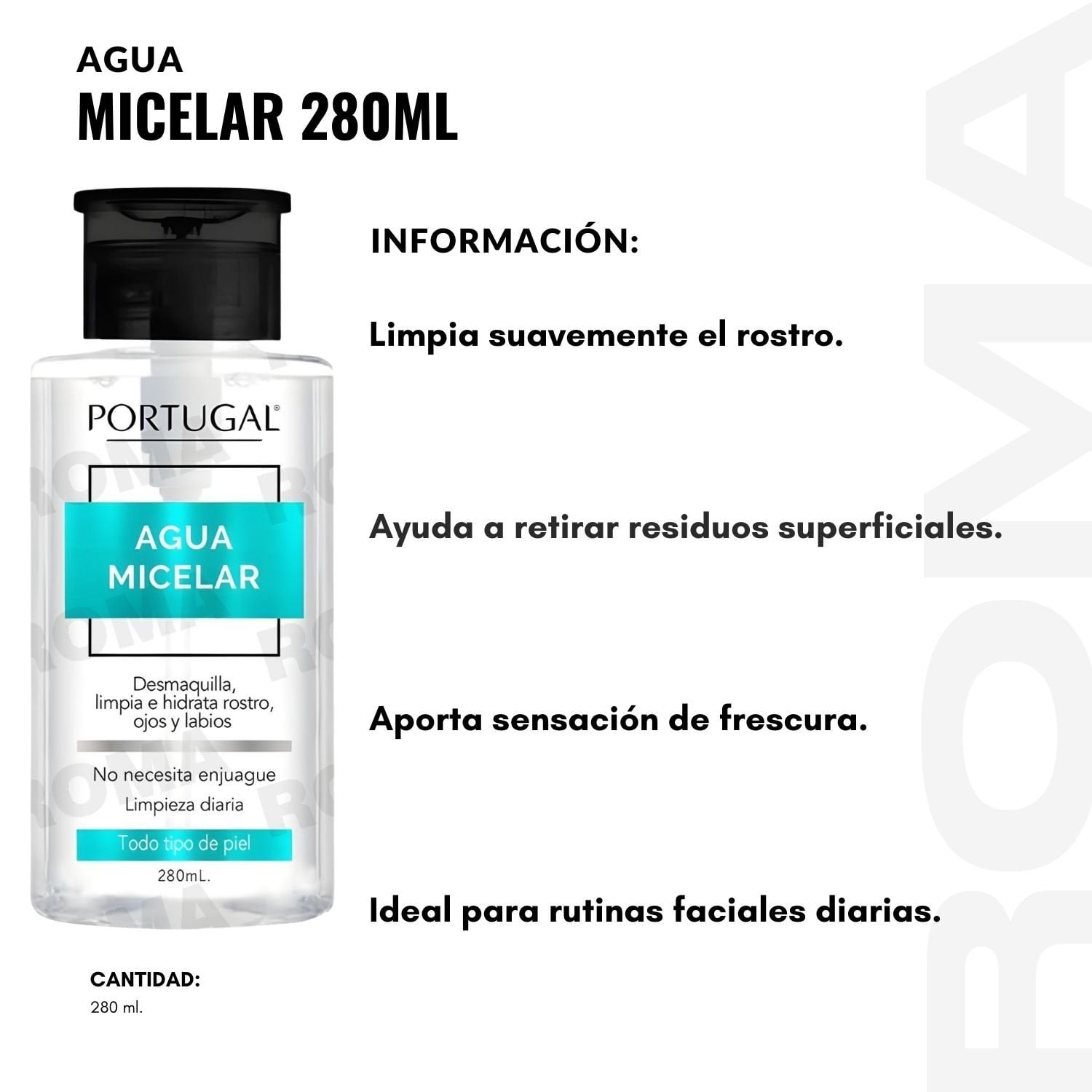 PACK 2 AGUA MICELAR 280ML PORTUGAL - 2