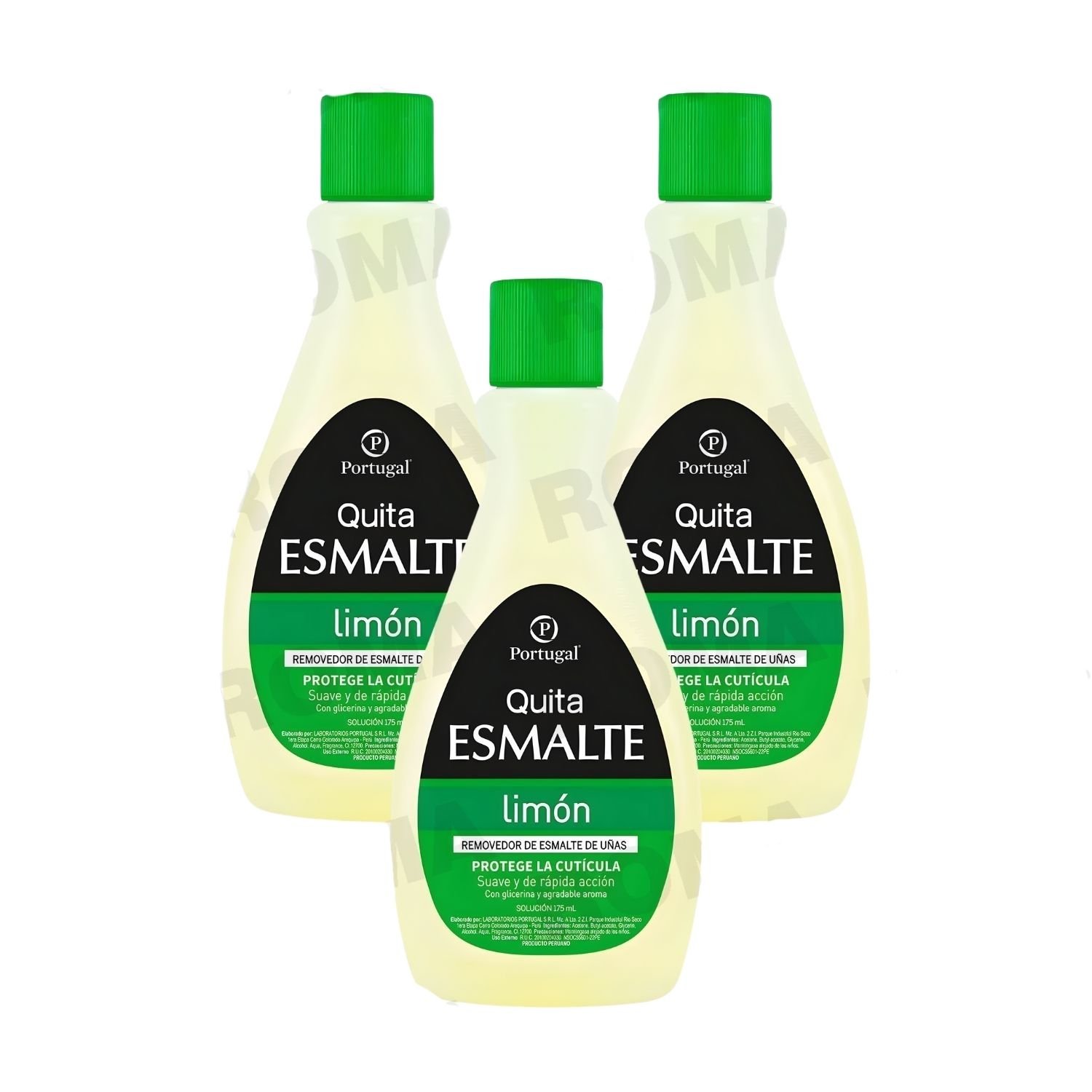 PACK 3 QUITA ESMALTE LIMÓN PORTUGAL 175ML - 1