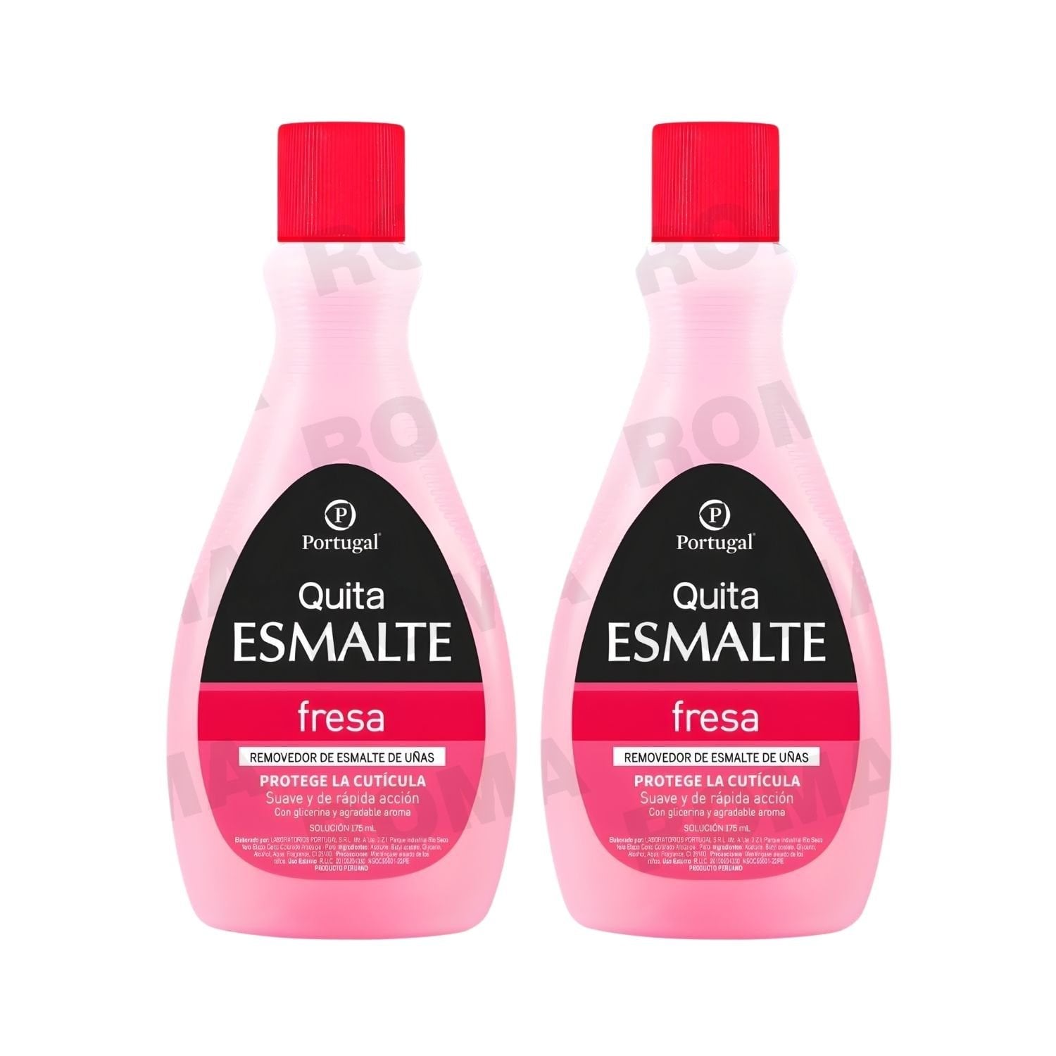 PACK 2 QUITA ESMALTE FRESA PORTUGAL 175ML - 1