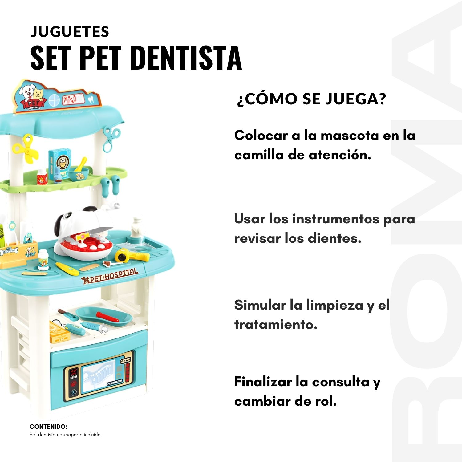 JUGUETE SET PET DENTISTA - 3