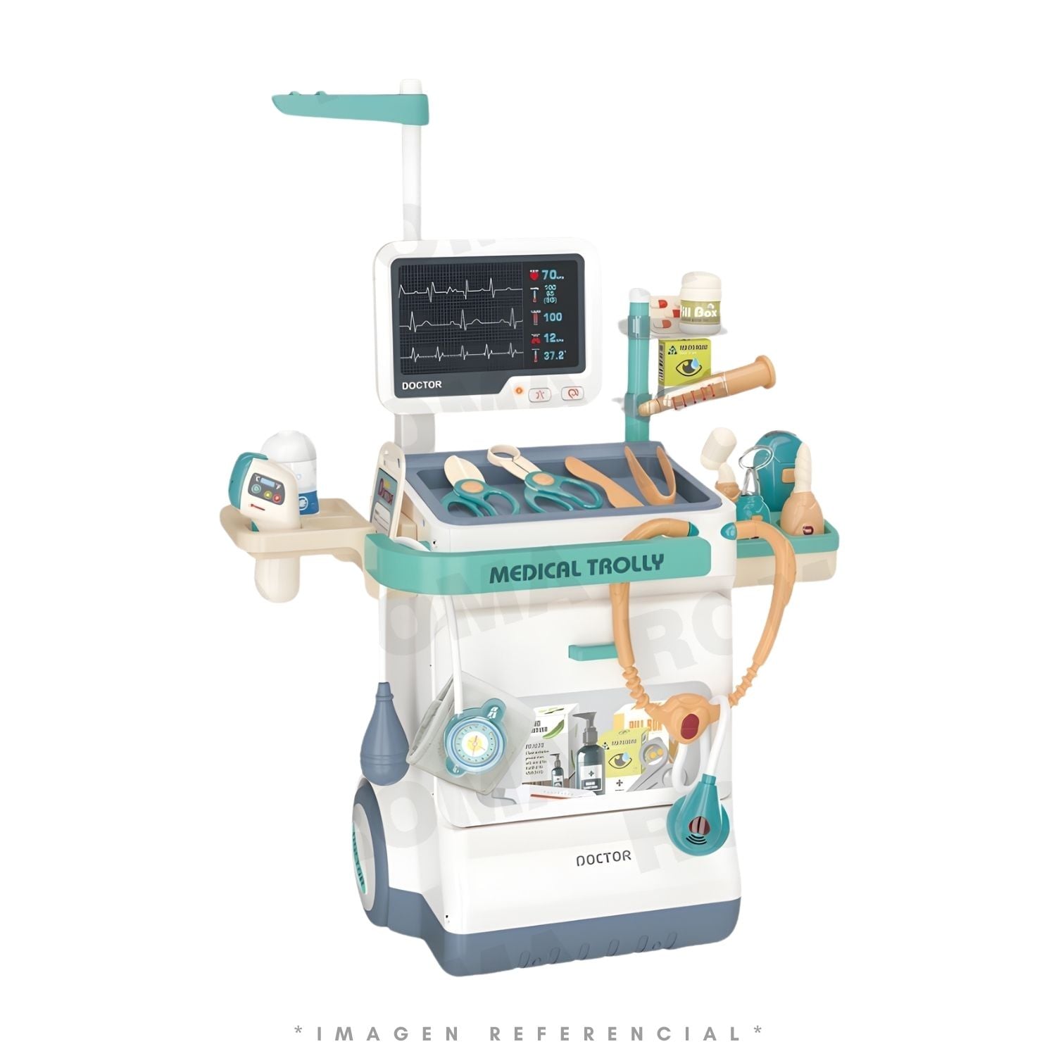 JUGUETE CARRITO MÉDICO PARA NIÑOS - 1