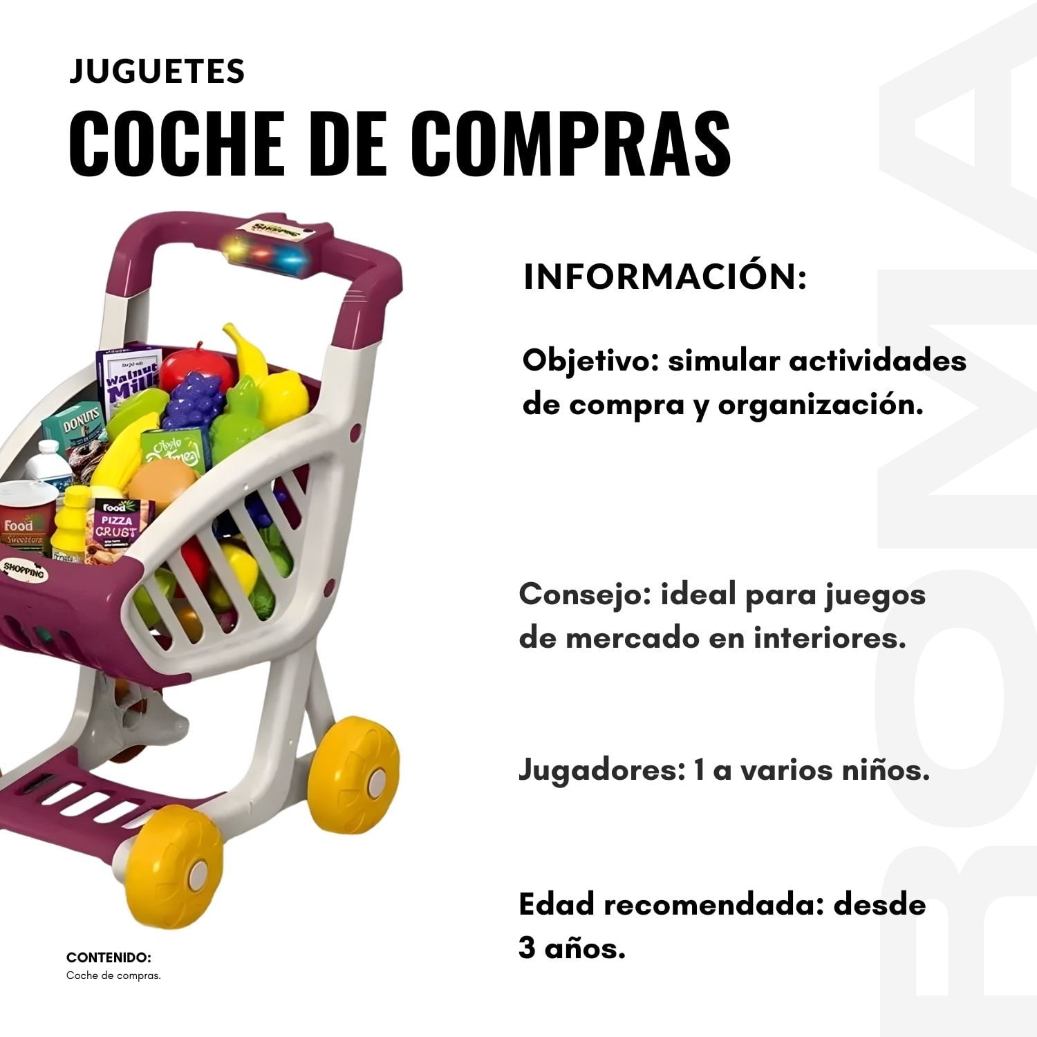JUGUETE COCHE DE COMPRAS - 2