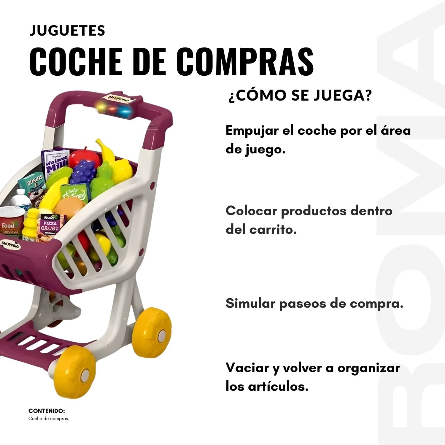 JUGUETE COCHE DE COMPRAS - 3