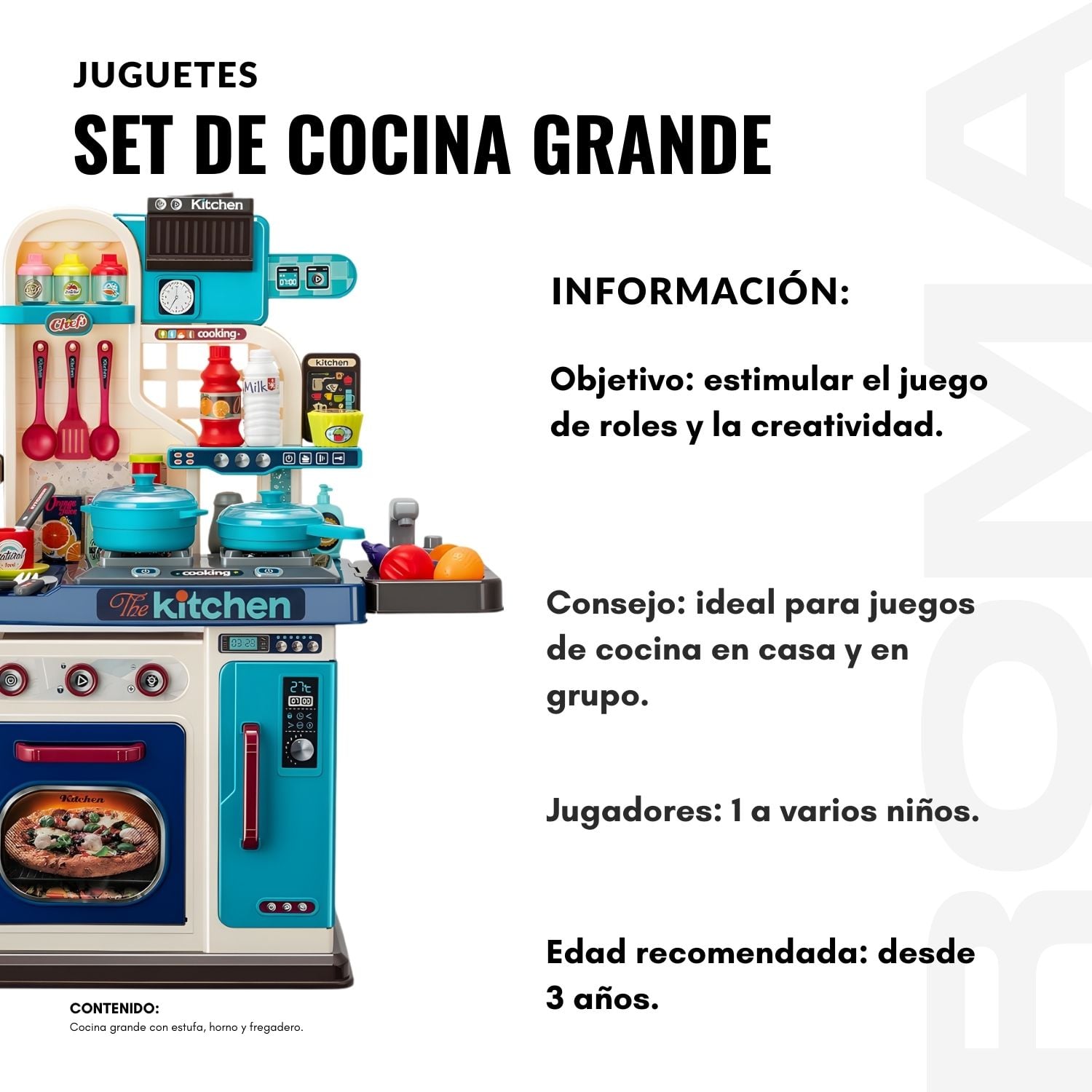 JUGUETE SET DE COCINA GRANDE - 2