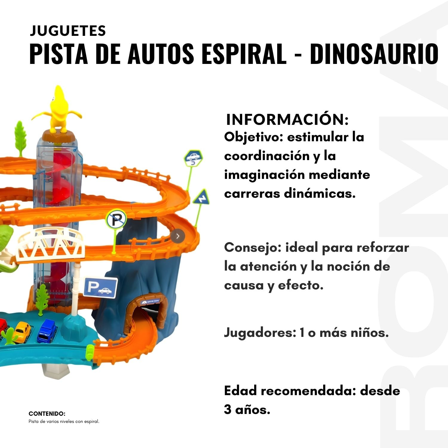 JUGUETE PISTA DE AUTOS ESPIRAL - 2